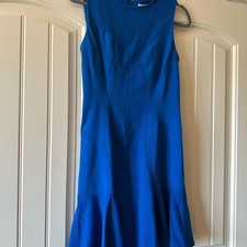 Diane Von Furstenberg Blue Sleeveless Dress