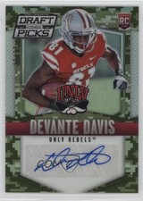 2015 Panini Prizm Collegiate Draft Picks Camo 28/99 Devante Davis #176 Auto 2d7