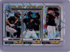 2021 Bowman #TP-PIT Oneil Cruz / Blake Weiman / Travis Swaggerty Talent Pipeline