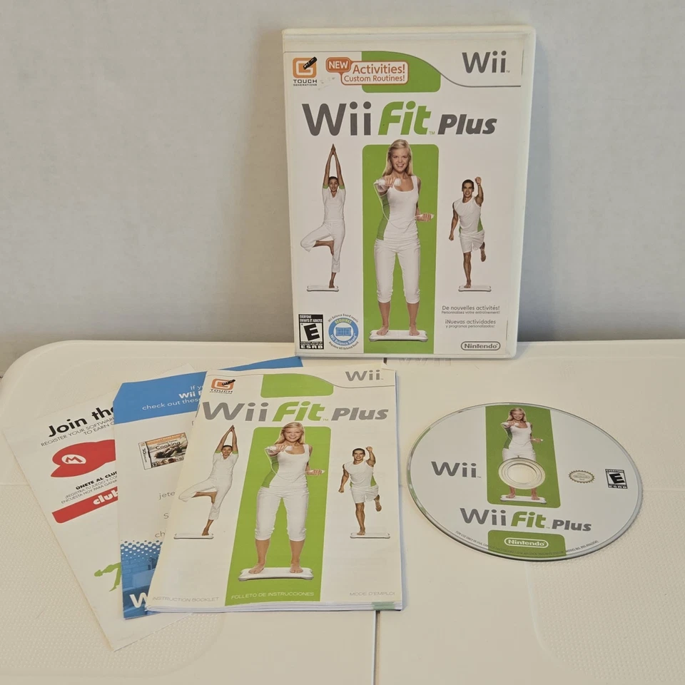 任天堂 Wii 平衡板带 Wii Fit Plus 和腰带 + 4 个立管 * * 已测试 * * — 第 2/4 张图片