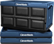 Collapsible Storage Bins 62L 3-Pack Heavy Duty Collapsible Plastic Storage