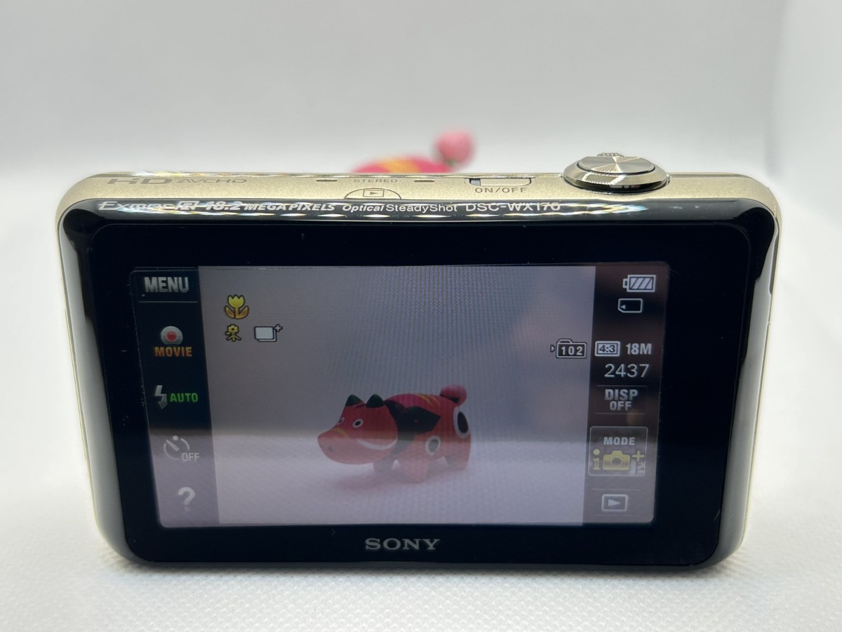 Near Mint] SONY Cyber-Shot DSC-WX170 Gold 18.2MP 10x Zoom