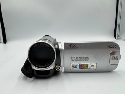 Canon FS200 Camcorder Video Camera  - Silver