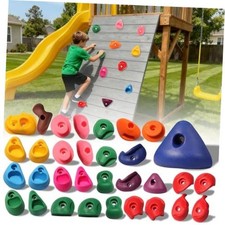 32 PCS Rock Climbing Holds for Kids,Rock Climbing Wall Grips 32pcs-multicolor-a