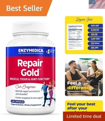 120 Count  Repair Gold Capsules with Bromelain for Enhanced Joint Recovery