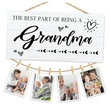 Grandma Picture Frame Photo Hanging Display, Best Grandma Gifts for Christmas