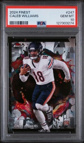 2024 TOPPS FINEST #247 CALEB WILLIAMS PSA 10