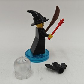 Vintage Lego Castle Fright Knights Witch Minifigure 6037 Wand Bat Hat Broom EUC