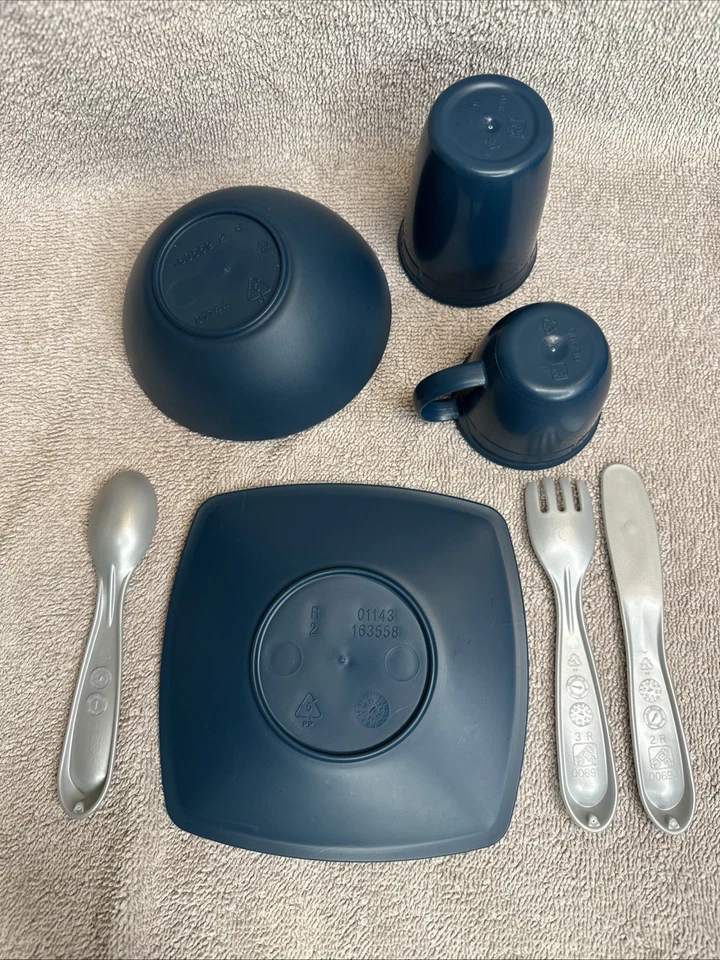 Paso 2 Platos de Cocina de Repuesto 28 Piezas - Nuevo Azul Teal Foto 3 de 3