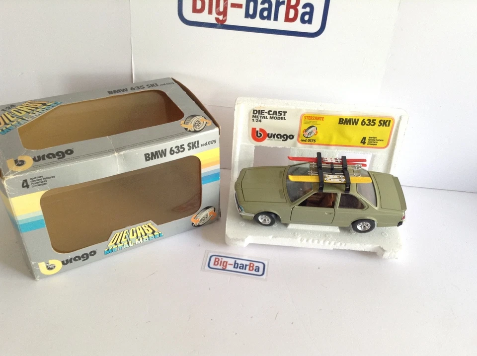 🔥Lot vintage🚗 BBURAGO BMW 635 SKI GREEN 1:24 🍂 SPETTACOLARE 🍂☕ - Immagine 2 di 4