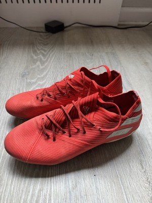 Adidas Nemeziz 19.1 FG (Size 8 US) Soccer Cleats   Red/Silver Metallic/Solar Red