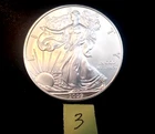 1 oz Silver American Eagle Coin, uncirculated direct from the U.S. Mint, bullion