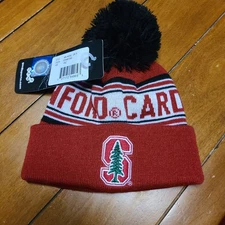 NCAA Stanford Cardinal Youth Outerstuff  Jacquard Cuffed Knit Hat with Pom