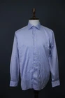 Eton Contemporary Blue Signature Twill Cotton Long Sleeve Dress Shirt Size 43/17