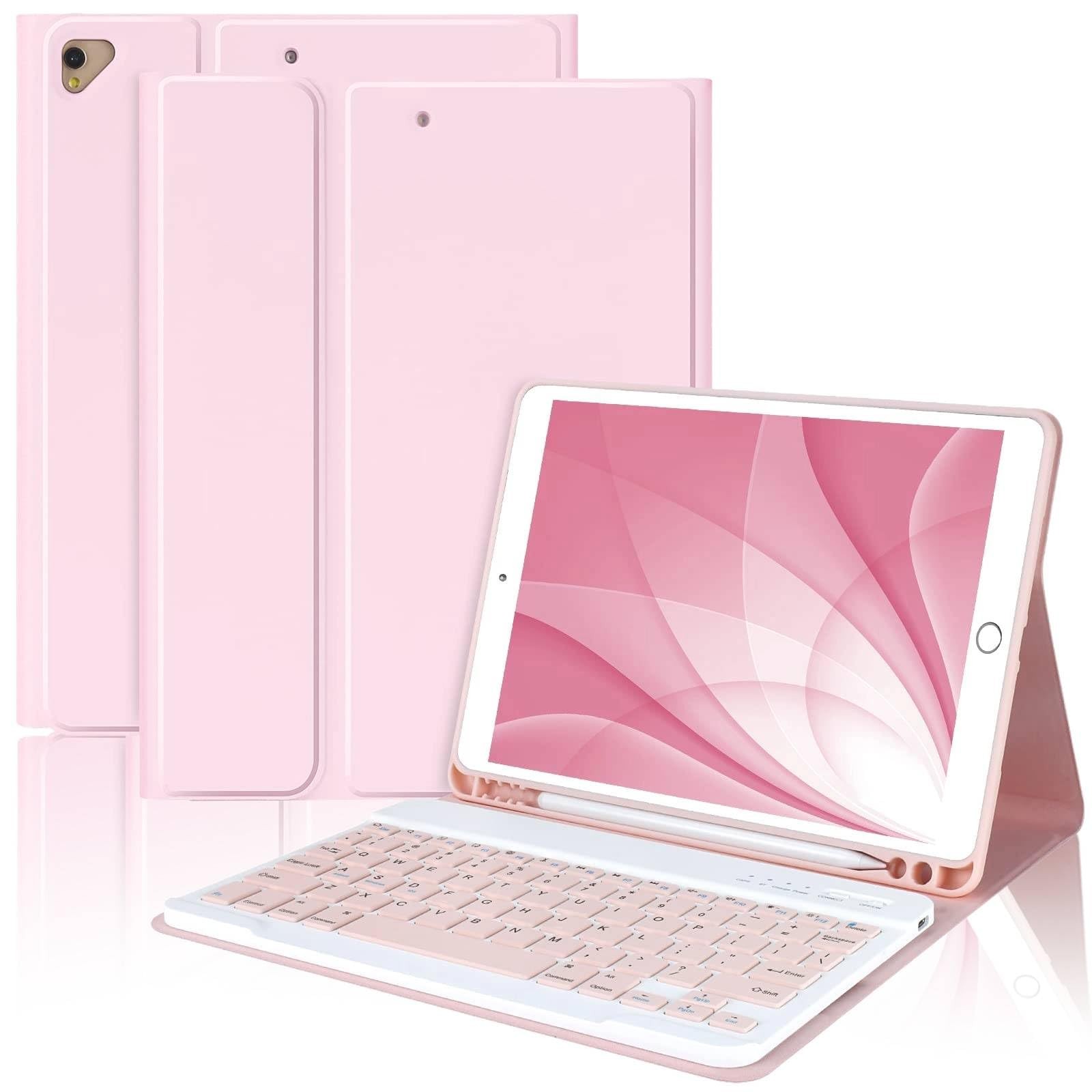 MMK for iPad 9th Generation Case with Keyboard, for iPad 8th 7th Generation C...