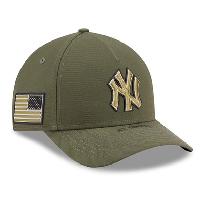 Youth New Era Olive New York Yankees 2026 Armed Forces Day 9FORTY M-Crown