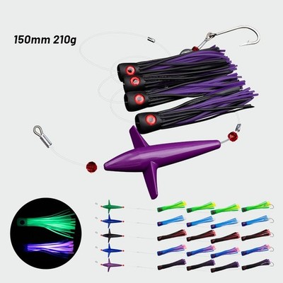 Big Game Deep Sea Trolling Lure Collision propeller Marlin Sailfish Tuna 210g