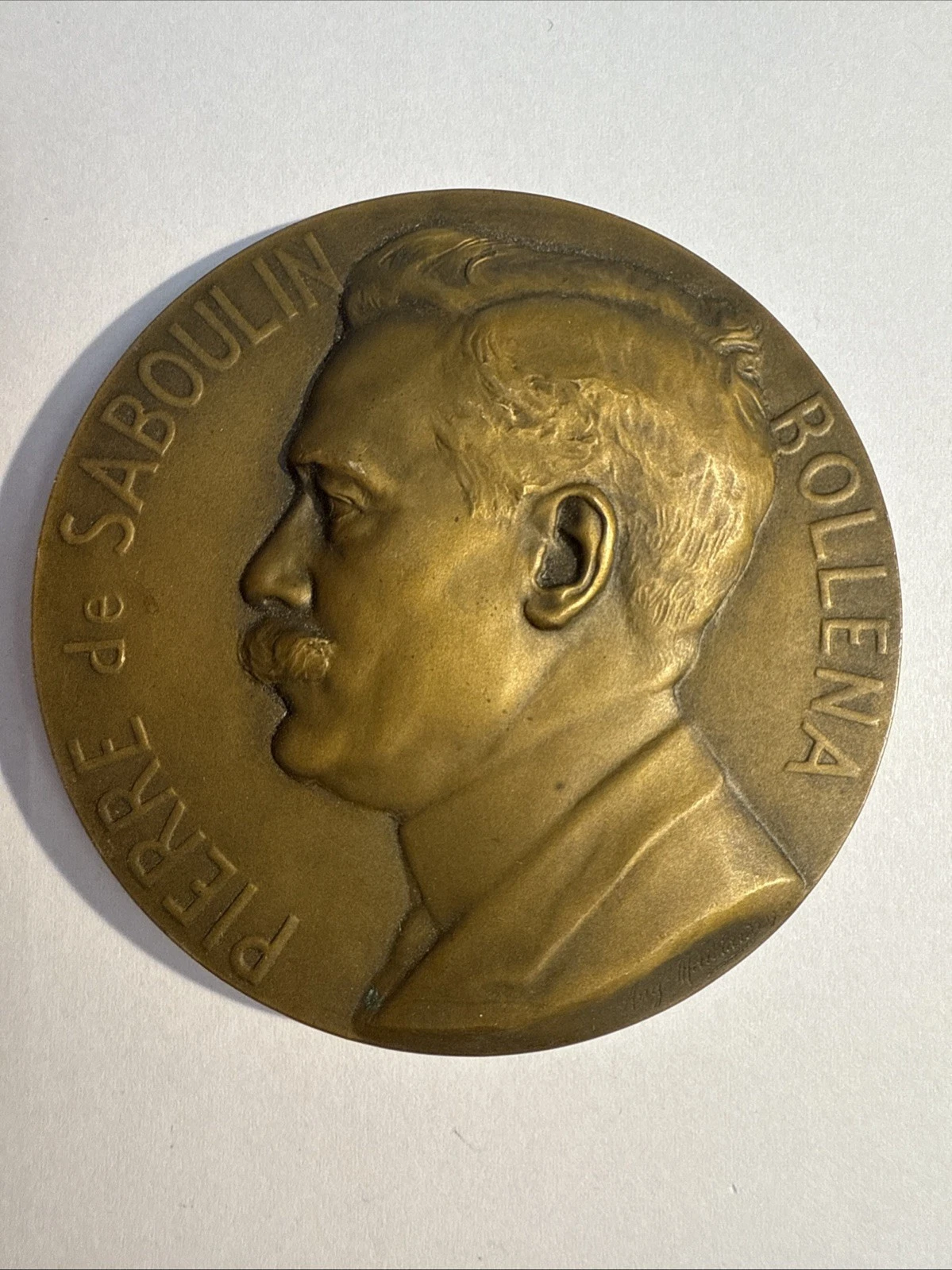 Médaille Pierre De Saboulin Bollena En Bronze