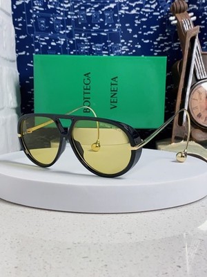 Bottega Veneta BV1273S Sunglasses  Black Frames Yellow Lenses 63-12-175