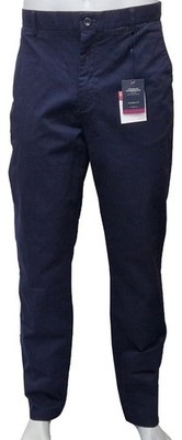 CHARLES TYRWHITT leichte Herrenhose marineblau Fly Front klassische Passform