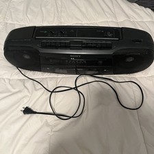 Sony CFS-W318 Boombox Cassette Player AM/FM Radio Vintage Stereo Tested