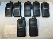 Lot Of 7 Icom BC-1000U VHF 2-Way Radio Transceiver Walkie/ No Antenna/No Battery