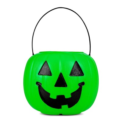 My Other Me Carnival Accessory Basket Pumpkin Green 21.5 x 21.5 x 30.5 cm