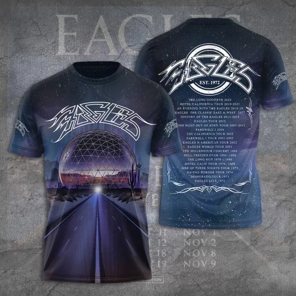 NEW The Eagle Band 1972 Tour Concert T Shirt