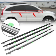 Outside Window Moulding Trim Weatherstrip Seal Belt For Honda CR-V 2007-2011 10