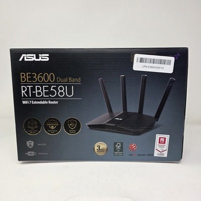 ASUS RT-BE55 Dual-band WiFi 7 (802.11be) Smart AiMesh Extendable Router, BE3600