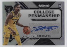 2023-24 Panini Prizm Draft Picks College Penmanship Silver Kobe Bufkin Auto 0xh3
