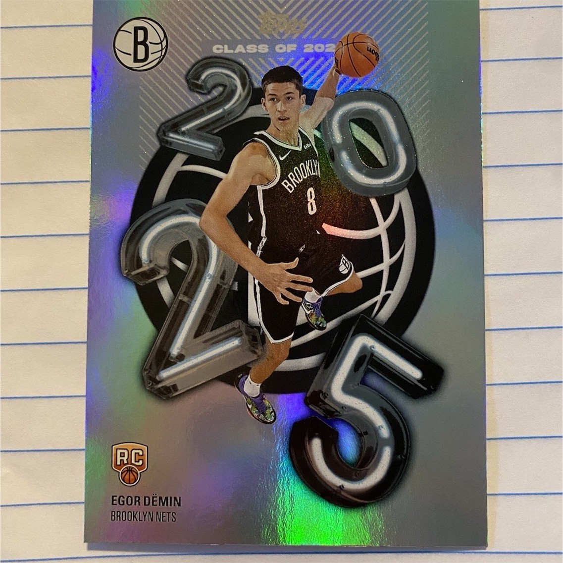 Topps 2025 Class of 2025 Egor Demin C25-8 Rookie Brooklyn Nets Insert