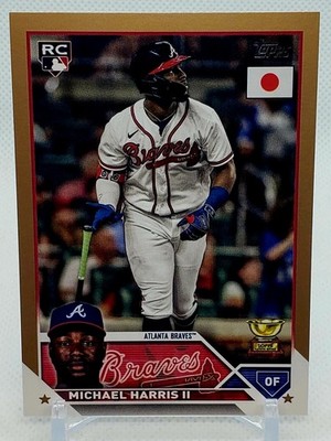   RARE 2023 Topps Japan Edition #181 Michael Harris Gold Parallel RC /25    