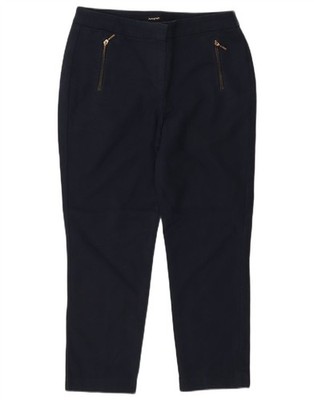 Marks & Spencer Damen Cropped Hose UK 12 Medium W30 L25 Navy Blau WP18