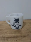 Vintage Mid Century Westfield Milk Glass DC Comics Batman Coffee Mug Cup