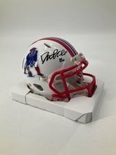 DANNY AMENDOLA NEW ENGLAND PATRIOTS SIGNED MINI HELMET JSA WITNESS COA