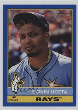 2025 Topps Heritage Dark Blue Border Edwin Uceta #390 6o3