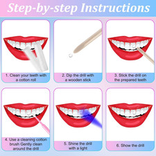 480 Pcs Tooth Gems Kit for Teeth DIY Crystals Jewelry Gems Kit Fashionable Cr...