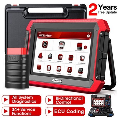 ANCEL DS600 All Systems OBD2 Scanner Diagnostic Bidirectional K-ey Coding TPMS