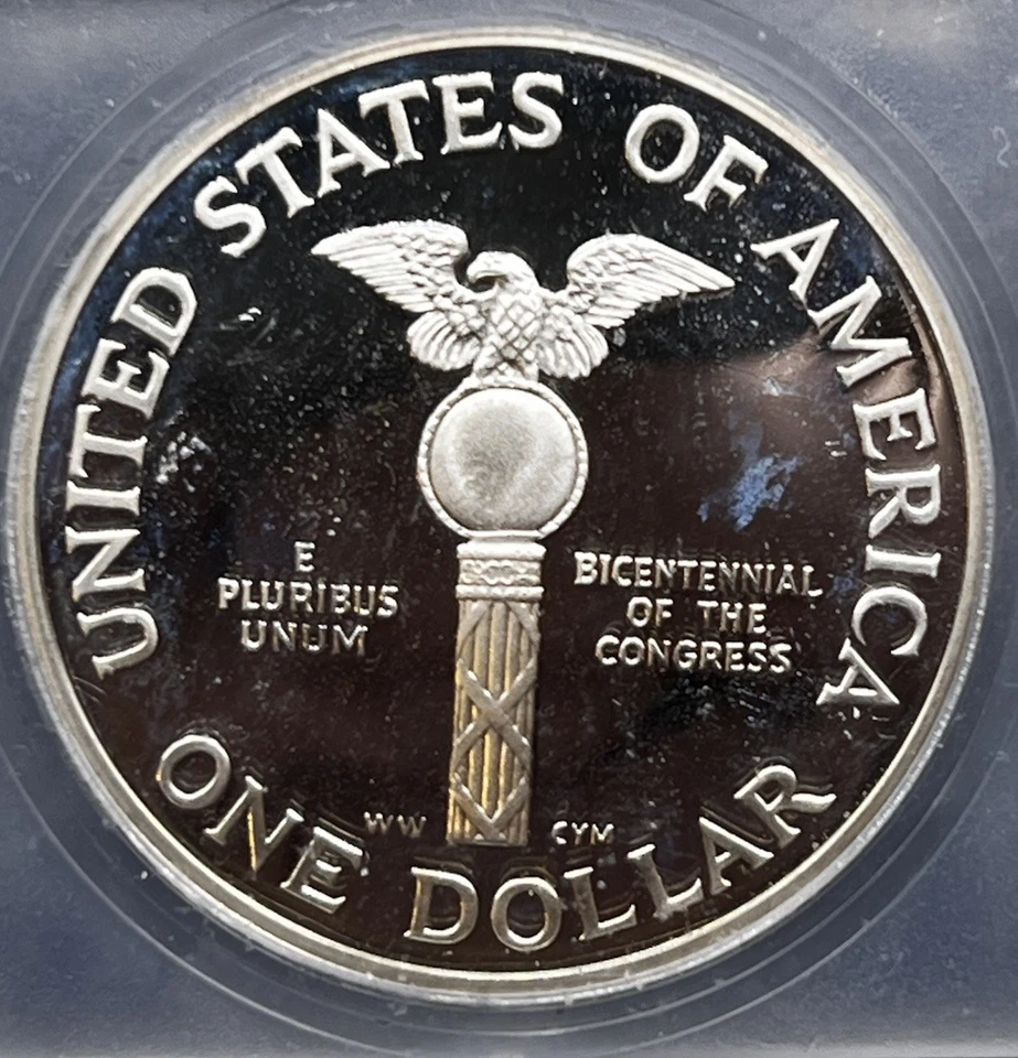 1989-S Congress Commemorative Dollar PR70 DCAM - 25304 - Image 3 of 3