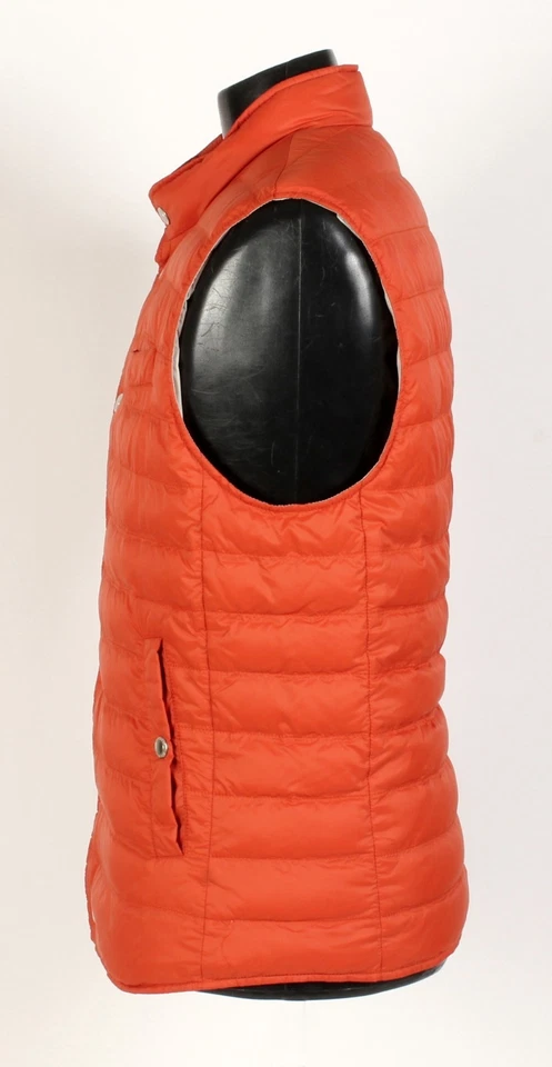 Brunello Cucinelli нейлона / гуся пуховик жилет - оранжевый - 2XL - $1695 розничной - Изображение 3 из 4