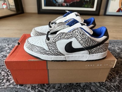 Size 10.5 - Supreme x Nike Dunk Pro SB Low White Cement for sale