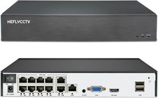 HEFLYCCTV 10 Channel NVR 4K Support 10 x 8MP/6MP/5MP/4MP/2MP/1080P IP Cameras