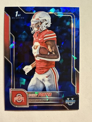 #ad 2025 Bowman Chrome University Sapphire QUINCY PORTER No. 95 $0.99