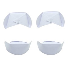 sansheng Nurse Hat,2 Pack Nurses Caps Costume Female Hat 15*8cm, White 