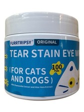 Original Tear Stain Pet Eye Wipes for Dogs  Cats - 100 Count - Ex: 7/26