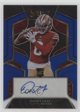 2022 Panini Select Rookie Signatures Blue Prizm 14/75 Danny Gray Auto 18m3