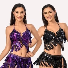 Cross-Border Belly Dance Waist Chain Indian Dance Sari Tassel Sequin Brightening