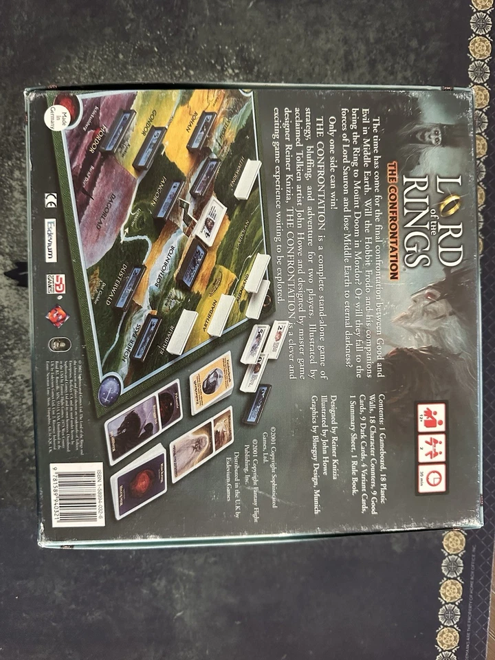 El Señor de los Anillos: La Confrontación Juego de Mesa Fantasy Flight Edición 2002 Foto 3 de 3