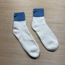 Vintage Nike Logo Quarter Socks Columbia Jordan Swoosh 90s Sz 10-13 New 1 Pair